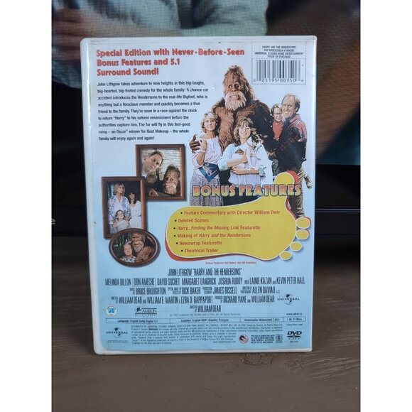 Harry and the Hendersons (DVD, 1987) - Picture 2 of 6